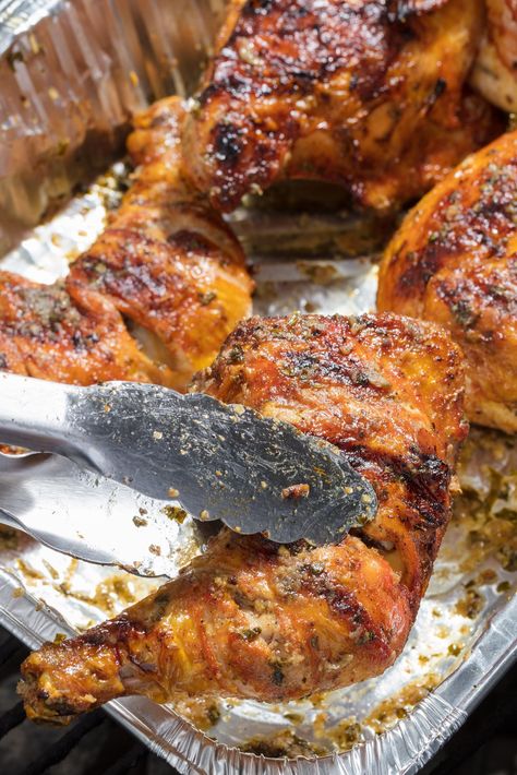 Two potent dry seasonings plus a bright, garlicky sauce bring together the Puerto Rican flavors of David Pazmiño’s New York City youth. Sofrito Chicken, Sazon Recipe, Puerto Rican Chicken, Flavored Chicken, American Test Kitchen, Vinegar And Oil, Granulated Garlic, Leg Quarters, Donut Toppings