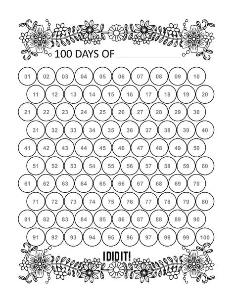 🖨22 printable habit trackers in both decorative and minimalist styles that you can download today. Or you can use these habit tracker layout ideas to create you own habit trackers in your bullet journal! Includes 30 day habit trackers, 100 day habit trackers and monthly habit tracker layouts. 🖨 #habittracker #bulletjournal #habits #goalsetting #planners 100 Day Habit Tracker Printable, Weightlosstracker Printable Free, Free Printable Habit Tracker Monthly, 100 Days Habit Tracker, 100 Day Tracker Printable Free, Cute Habit Tracker Printable, 100 Day Challenge Printable, 100 Day Tracker, Monthly Tracker Printable