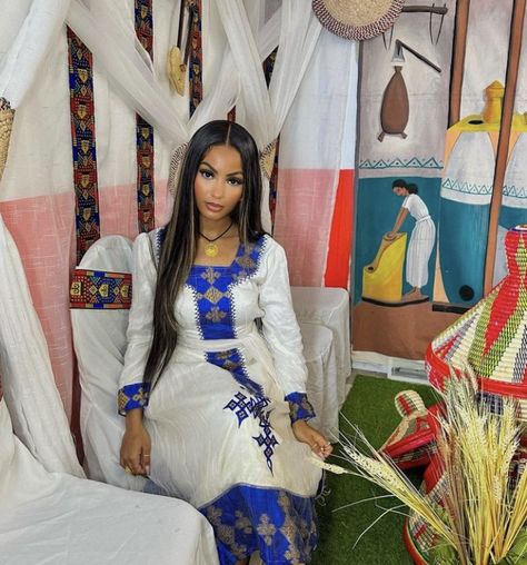 Eritrean Women, Habesha Clothes, Eritrean Culture, Habesha Culture, Eritrean Clothing, Ethiopian Dresses, Beautiful Ethiopian, Habesha Dress, Ethiopian Traditional Dress