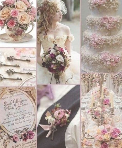 15 amazing Victorian vintage wedding ideas and inspiration – Cute Wedding Ideas Victorian Wedding Ideas, Victorian Wedding Themes, Victorian Party, Vintage Wedding Ideas, Wedding Cakes Ideas, Checklist Wedding, Wedding Cake Pictures, Garden Theme Wedding, Quinceanera Themes