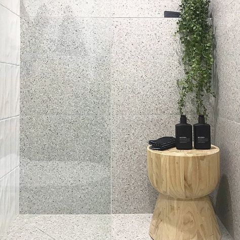 Another Happy National Tiles Customer! @ange.harris_ chose our Castello Silver Fox and Whoosh Matt White Tiles to complete this amazing… Bathroom With Plants, Hampton Style Bathrooms, National Tiles, New House Bathroom, Best Plants, Shower Rail, Bathroom Plants, Grey Tiles, Dry Plants