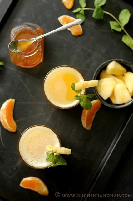 Best Honey, Honey Punch, Pineapple Juice, Mocktails, Healthy Drinks, Tea Time, Food Blog, Make It, Pineapple