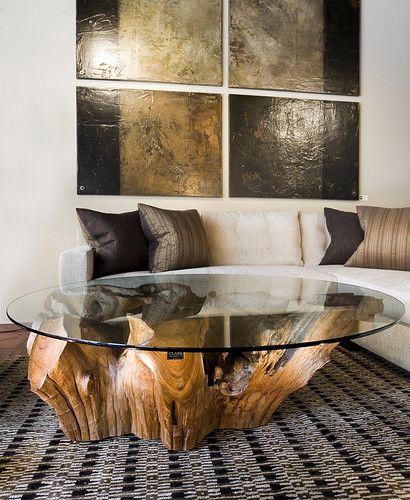 Teak Tree Trunk Cocktail Table | Teak Tree Trunk Cocktail Ta… | Flickr Tree Trunk Coffee Table, Dark Wood Coffee Table, Tree Trunk Table, Trunk Furniture, Trunk Table, Coffee Table Size, Stone Coffee Table, Coffee Table Trunk, Perfect Coffee Table