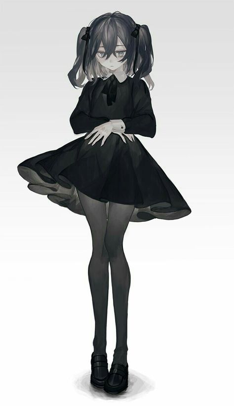 Gothic Anime, Fete Anime, 영감을 주는 캐릭터, Dark Anime, Karakter Anime, A Drawing, An Anime, Anime Outfits, Manga Girl