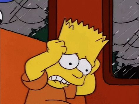 Bart And Lisa Simpson, Mood Gif, Crying Gif, Simpsons Drawings, Simpsons Art, Matt Groening, Ink Blot, Cartoon Gifs, Cartoon Memes