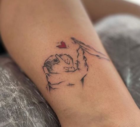 Bulldog Fine Line Tattoo, Creative Dog Tattoos, English Bulldog Tattoo Ideas, High Five Tattoo, American Bulldog Tattoo, Bulldog Tattoo Ideas, Five Tattoo, Bulldogge Tattoo, English Bulldog Tattoo