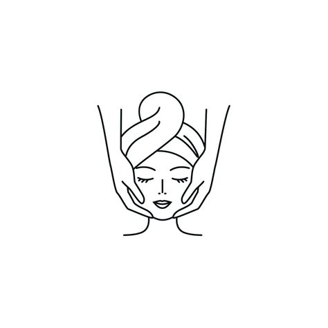 Aesthetician Tattoo Ideas, Esthetics Drawings, Facial Highlight Cover Instagram, Esthetician Svg Free, Spa Line Art, Esthetician Tattoo Ideas Skin Care, Esthetician Instagram Profile Picture, Facial Aesthetics Logo, Esthetician Drawing