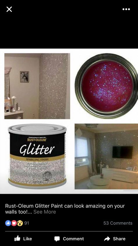 Glitter Bedroom, Glitter Room, Glitter Grout, Glitter Wall, Glam Room, Paint Can, Glitter Paint, Beauty Room, Paint Ideas