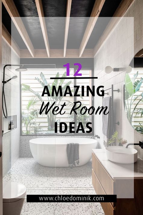 Ever thought of doing something different with you bathroom? How about turning it into a wet room instead? Check out 12 amazing wet room interior design ideas for you bathroom. #wetroombathroom #wetroomideas #bathroominteriordesign #bathroomideas #bathroominterior #wetroominspiration Showers With Free Standing Tubs, Plants In Wet Room, Wet Shower Bathroom, Shower Tub Wet Room Master Bath, Bathroom Wet Room Ideas Master Bath, Small Wet Rooms, Wet Room Master Bath, Wetroom Bathroom With Tub, Wet Room Bathroom With Tub