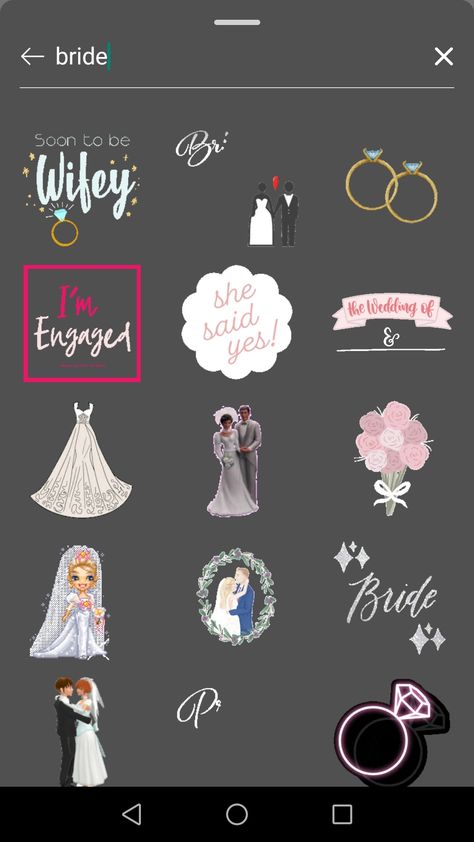 ''Bride'' instagram gif keyword Bride Instagram Story, Instagram Gif Keyword, Wedding Instagram Post, Gift Instagram, Instagram Story App, Bride Quotes, Instagram Gif, Emoji Iphone, Wedding Instagram