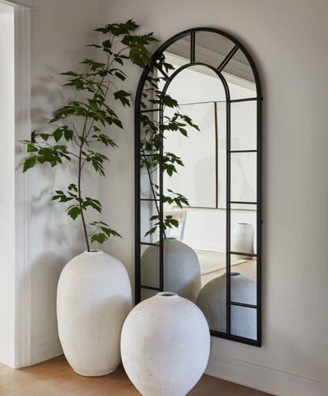 Foyer Mirror, Mirror Decor Living Room, Diy Home Decor Living Room, Hallway Mirror, Bohemian Living Rooms, Transitional Decor Kitchen, Entryway Mirror, Arched Mirror, Living Room Mirrors