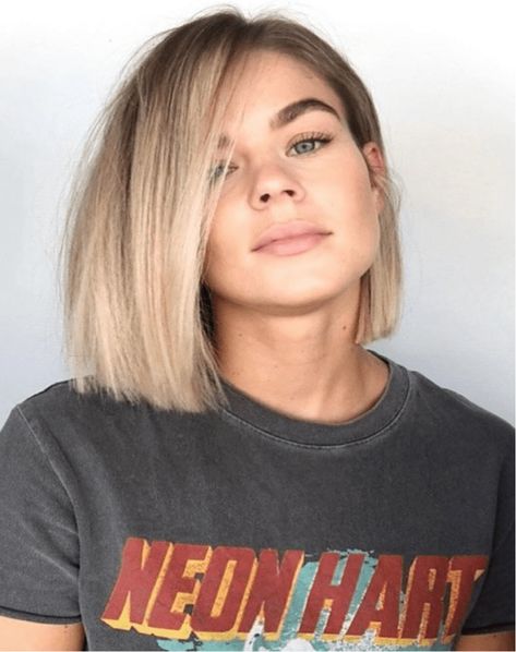 Long Bob Blonde, Haircuts For Ladies, Balayage Bob, Edgy Haircuts, Vlasové Trendy, Medium Short Hair, Bob Haircuts For Women, Hairstyle Women, Brown Blonde Hair