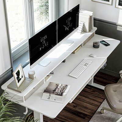 Executive Standing Desk, Standing Desk Ideas, Stand Up Table, Desk Room, Furniture Desk, Electric Standing Desk, Grey Desk, Adjustable Height Standing Desk, Stand Up Desk