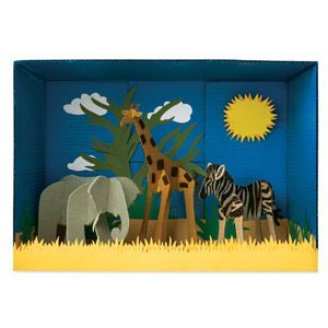 Biomes Project, Diarama Ideas, Habitats Projects, Animal Habitats, Animal Projects, Animal Crafts, Giraffes, Zoo Animals, Kids Art Projects