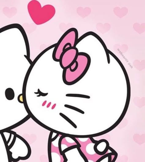 Image shared by e ♡.°୭̥ ୨୧. Find images and videos about icon, hello kitty and pfp on We Heart It - the app to get lost in what you love. Hello Kitty Characters, Matching Pfp, Spiderman, Hello Kitty, Kitty, Iphone, Pink