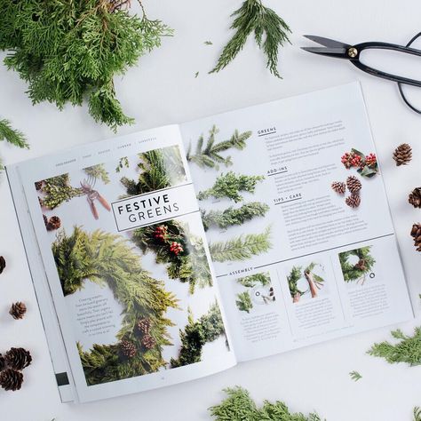 1,891 Likes, 6 Comments - Magnolia (@magnolia) on Instagram: “Create your own wreath this holiday season! Try stopping by your local Christmas tree lot and…” Magnolia Magazine, Magnolia Market Waco, Magnolia Market Joanna Gaines, Christmas Tree Lot, Magnolia Journal, Magazine Design Inspiration, Christmas Tree Lots, Green Tips, Magnolia Market