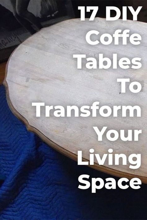 Looking to add a healthy dose of personality to your living space? These 17 DIY coffee table ideas will inspire & help you to make a coffee table yourself! Diy Coffee Table Ideas, Make A Coffee Table, Diy Farmhouse Coffee Table, Build A Coffee Table, Ikea Lack Table, Hometalk Diy, Cart Coffee Table, Coffee Table Makeover, Old Coffee Tables