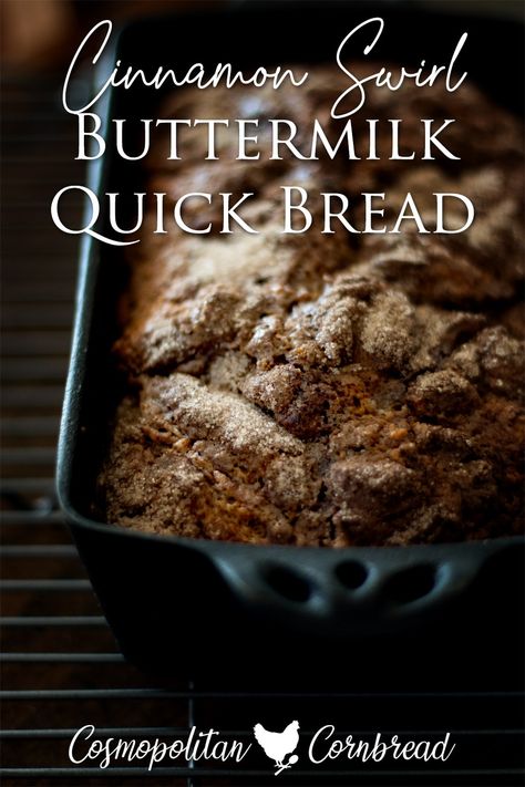 Buttermilk Quick Bread, Cinnamon Swirl Quick Bread, Buttermilk Coffee Cake, Cosmopolitan Cornbread, Coffee Cake Loaf, Dessert Loaf, Apple Bread Recipe, Buttermilk Bread, Quick Bread Recipe