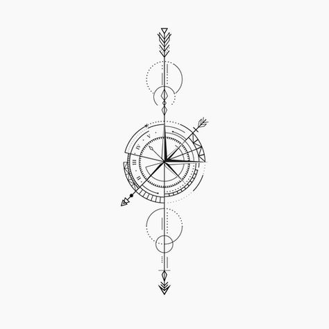 Design geometric arrow compass Tattoo Tattoo contest #AD winning#design#tattoo#Felipe Geometric Compass Tattoo, Arrow Compass Tattoo, Geometric Compass, Geometric Arrow Tattoo, Geometric Arrow, Compass Tattoo Design, Clock Tattoo Design, Tattoo Outline Drawing, Clock Tattoo