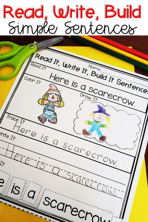 Kindergarten Writing and Reading Activities Worksheets and Printables Interactive printables Interactive Worksheets Interactive Activities. Scarecrow Writing Activity. Kindergarten Fall Writing Activity. Sight Word Activity. Cut and Paste sentences. Cut and Paste Activities. Scarecrow Activities. Individual Literacy Centers. Individual Literacy Activities for the Socially Distanced Classroom. Fall Themes For Kindergarten, Kindergarten Fall Writing Activity, Fall Spelling Activities, October School Age Activities, Scarecrows Kindergarten Activities, Fall Writing Kindergarten Free, Scarecrow Writing Kindergarten, Scarecrow Centers Kindergarten, Scarecrow Day At School