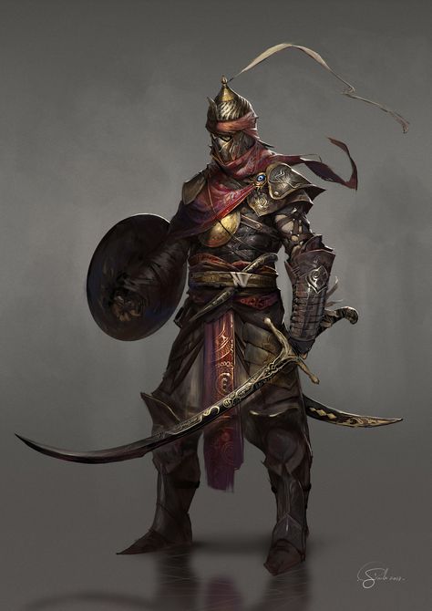 ArtStation - Ottoman Guard, Gianluca Rolli Guerriero Samurai, Knight Warrior, Persian Warrior, Knight Art, Fantasy Armor, Fantasy Concept Art, Armor Concept, Fantasy Warrior, Arte Fantasy