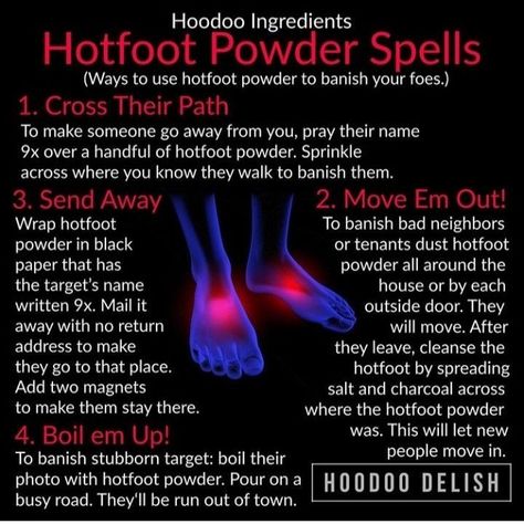 Banishing Chant, Hoodoo Ingredients, Hoodoo Rituals, Hotfoot Powder, Spirit Cleansing, Candle Meanings, Satanic Witch, Goddess Pictures, Hoodoo Conjure Rootwork