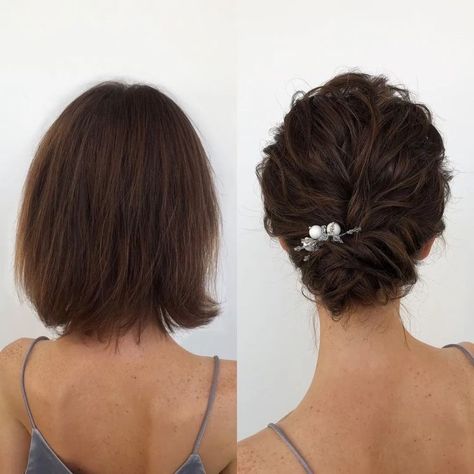 Short Hair Styles For Wedding, Hair Styles For Wedding, Neck Length Hair, Beautiful Wedding Hairstyles, Short Bridal Hair, Bob Wedding Hairstyles, Wedding Hairstyles For Short Hair, Sanggul Modern, Sparkly Hair Accessories