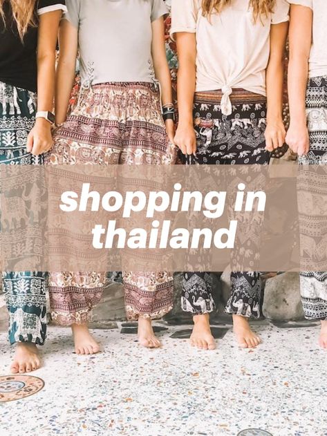 All the tips and info you need to know about souvenir shopping in the Land of Smiles. What To Buy In Thailand, Beach Outfit Thailand, Thailand Women Outfits, Travel Thailand Outfits, What To Pack For Thailand In November, Thailand Fashion Outfits Street Style, Thailand Shopping Clothes, Clothes To Wear In Thailand, Clothes For Thailand For Women