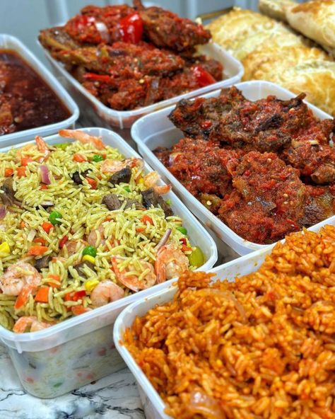 SUNDAY SPREAD going out ✅ #nigeriansinuk Tastee9ja is here for those in the UK who are longing for authentic Nigerian dishes.💕💕💕🔥🔥🔥Check out the juicy pepper boneless goat meat which can be paired with your favorite drink. This is the perfect Sunday treat 👍🏽😋 . Order link on bio or send a DM 📷 @tastee9ja Tastee9ja Ltd is a catering company based in Coventry, West Midlands, UK Tastee9ja offers a wide range of traditional Nigerian foods, ensuring that customers can enjoy the flavors of Nige... Naija Food, Nigerian Dishes, Nigerian Foods, Nigeria Food, Anime Foods, Nigerian Recipes, Food Buffet, Goat Meat, Nigerian Food