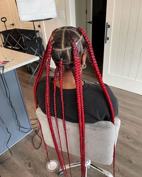 Large Braids, Curly Braided Hairstyles, Mixed Girl Hairstyles, Cute Box Braids, Summer Braids, Big Braids, Quick Natural Hair Styles, African Hair Braiding Styles, Braided Cornrow Hairstyles