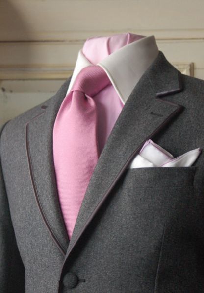 Wedding Suits Men Grey, Pink Shirt Men, Costume Gris, Suits Men, Pink Ties, Sharp Dressed Man, Pink Tie, Gray Suit, Wedding Suits Men