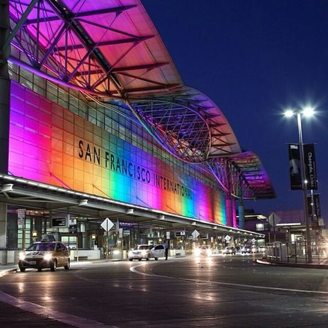 San Francisco International Airport Terminal @alexme71 San Francisco Airport, Vision 2024, San Francisco International Airport, Airport Terminal, San Francisco Golden Gate Bridge, Airports Terminal, International Airport, Lookbook Outfits, Golden Gate Bridge