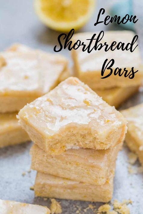 Short Bread Bars, Lemon Desserts With Fresh Lemons, Lemon Shortbread Bars, Lemon Cake Bars, Shortbread Cake, Shortbread Bars Recipes, Best Shortbread Cookies, Lemon Shortbread Cookies, Lemon Shortbread