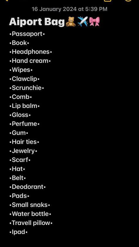 Airport Bag Checklist, Airport Whats In My Bag, Airport Packing Tips, Handbag For Airport, Airport What To Pack, Packing For The Airport, What’s In My Airport Bag, Airport Travel Bag Essentials, Airport Essentials Long Flights