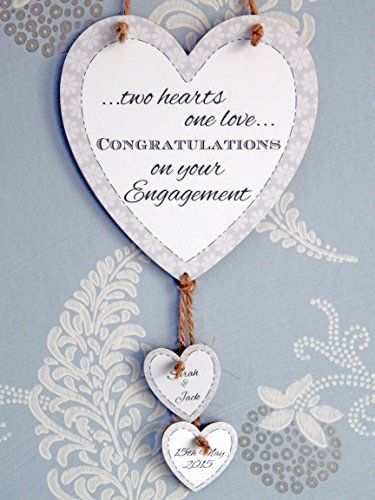 Two Hearts One Love Congratulations On Your Engagement Lo... https://www.amazon.co.uk/dp/B00WZE3JBG/ref=cm_sw_r_pi_dp_x_Ucr7xbSR9BFFQ Love Quotes For Engagement, Engagement Verses, Engagement Cards Messages, Quotes Congratulations, Engagement Congrats, Wedding Wishes Messages, Christian Birthday Cards, Engagement Greetings, Cards Congratulations