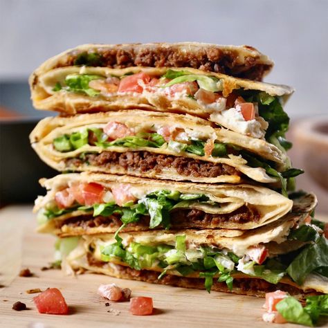 Impossible™ TikTok Tortilla Wrap Pesto Flatbread Recipes, Tiktok Tortilla Wrap, Impossible Meat, Vegan Patties, Tortilla Wrap, Impossible Burger, Food Inc, Tortilla Wraps, Vegan Kitchen