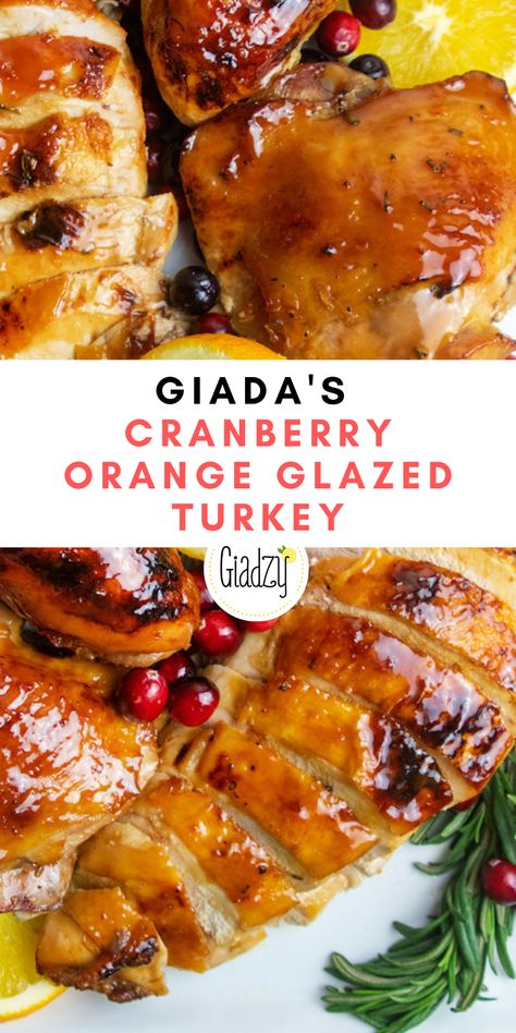 Turkey Brine With Cranberry Juice, Cranberry Orange Turkey Brine, Turkey With Cranberry Glaze, Orange Glaze Turkey, Turkey Sauce Thanksgiving, Orange Stuffed Turkey, Cranberry Orange Glazed Turkey, Cranberry Orange Turkey Breast, Turkey With Orange Inside