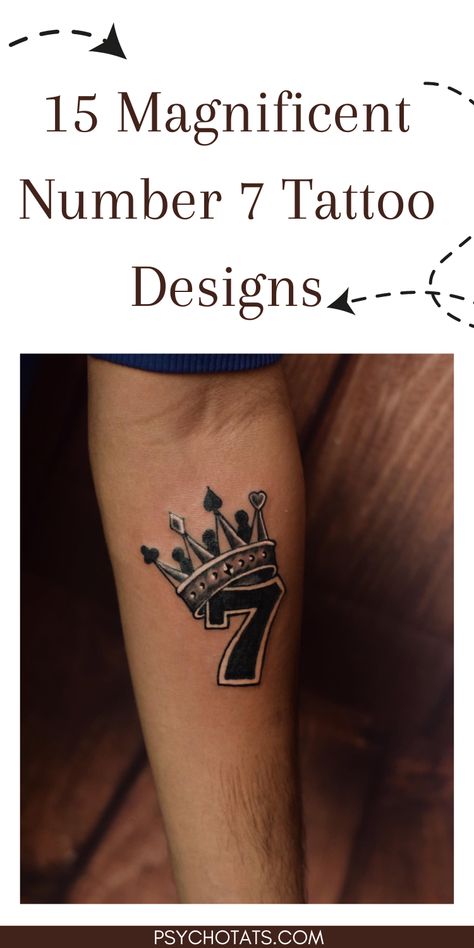 Number 7 Tattoo Design Seven Number Tattoo, Number 5 Tattoo Ideas, 7 Number Tattoo, Number 7 Tattoo Ideas, Number Seven Tattoo, Number 7 Tattoo Design, 7 Tattoo Ideas, Number 6 Tattoo, 7 Tattoo Number Design