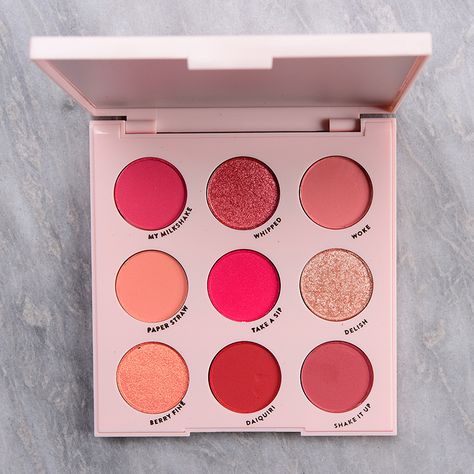 Revolution Eyeshadow, Strawberry Shake, Alat Makeup, Eyeshadow Tips, Makeup Pallets, Makeup Eyeshadow Palette, Best Mascara, Colour Pop, Strawberry Fields