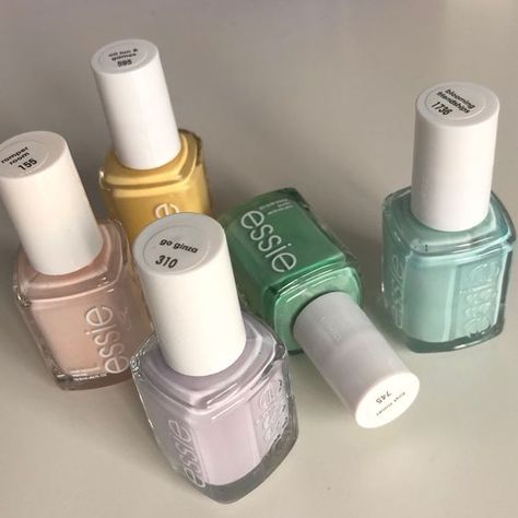 pastel nail polish collection aesthetic#Nail #nailcolor #nailpolish Essie Nail Polish Aesthetic, Nail Polish Bottles Aesthetic, Nail Polish Collection Aesthetic, Nail Polish Aesthetic, Chipped Nail Polish, Collection Aesthetic, Nail Polish Gift, Aesthetic Nail, Cute Nail Polish