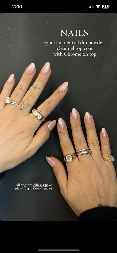 Nude Chrome Nails, Chrome Nails Opi, Nude Chrome, Julia Havens, Opi Gel Nails, Pink Chrome Nails, Country Nails, Sparkly Nails, Neutral Nails