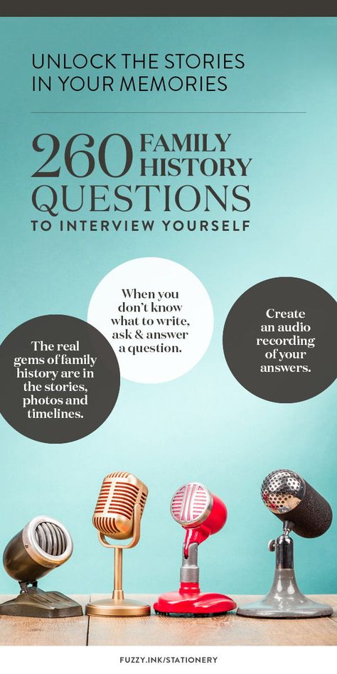 Diy Storyworth Book, Memoir Interview Questions, Life History Questions, Family History Questions To Ask, Family History Interview Questions, Storyworth Questions, Personal History Questions, Geneology Quotes, Anniversary Questions