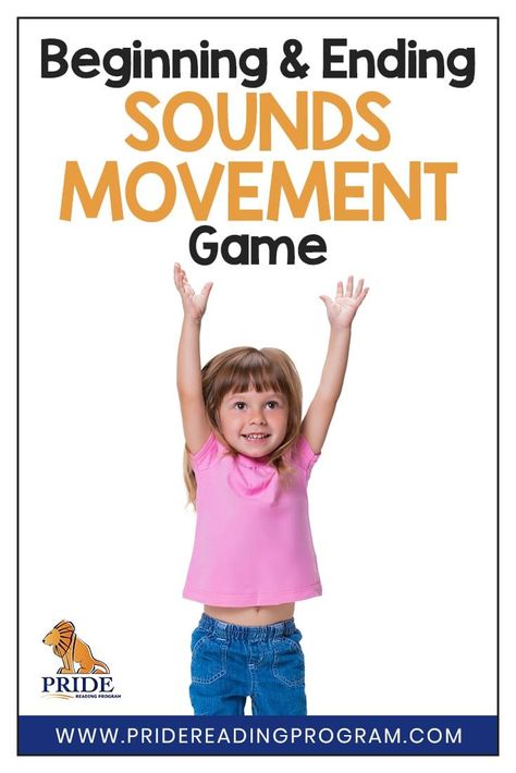 Your kids will love this fun,  FREE,  and NO PREP beginning and ending sounds movement game.  It is a learning activity that is fun and active and helps your child build reading skills and phonemic awareness skills.   #ortongillingham #reading #activity #kids #teacher #homeschool #parent #learning via @pridereading Phonemic Awareness Games, Phonemic Awareness Kindergarten, Ending Sounds, Phonological Awareness Activities, Phonemic Awareness Activities, Reading Activity, Learning Tips, Movement Activities, Phonological Awareness