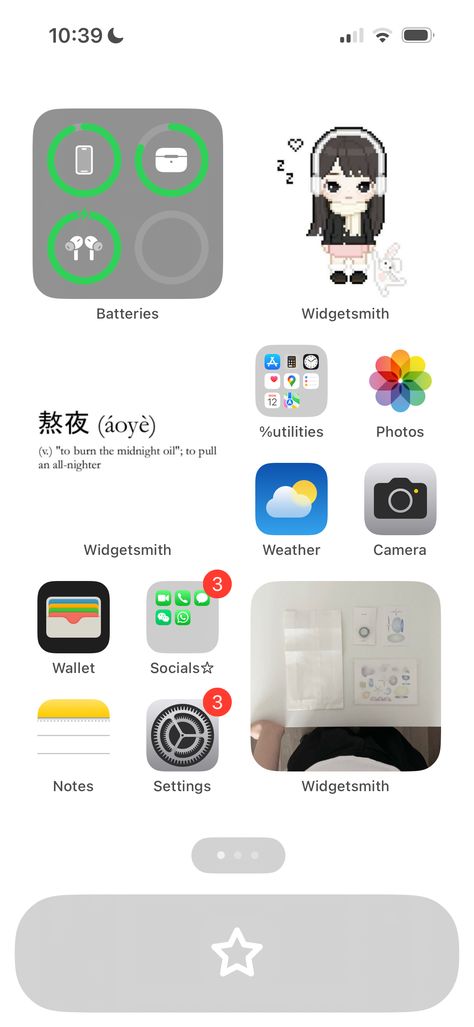 i made this one to use at school  (´∇｀'') Iphone Apps Organize, Organize Apps On Iphone, Phone Layouts, Ios Ideas, Phone Inspo, Iphone Layout, Iphone App, At School, Iphone Apps