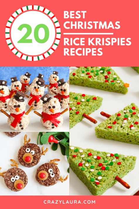 Christmas Rice Krispie Treats, Christmas Rice Krispies, Krispie Treats Christmas, Rice Krispie Treats Christmas, Christmas Rice, Fun Holiday Treats, Easy Holiday Treats, Crafty Morning, Krispie Treats Recipe