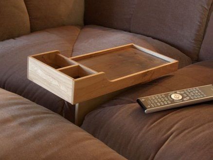 Snack Tray with special design Diy Couch Tray, Sofa Organizer, Couch Tray, Sofa Tray, Wooden Couch, Couch Accessories, Red Kitchen Decor, Diy Furniture Ideas, Sofa Ideas