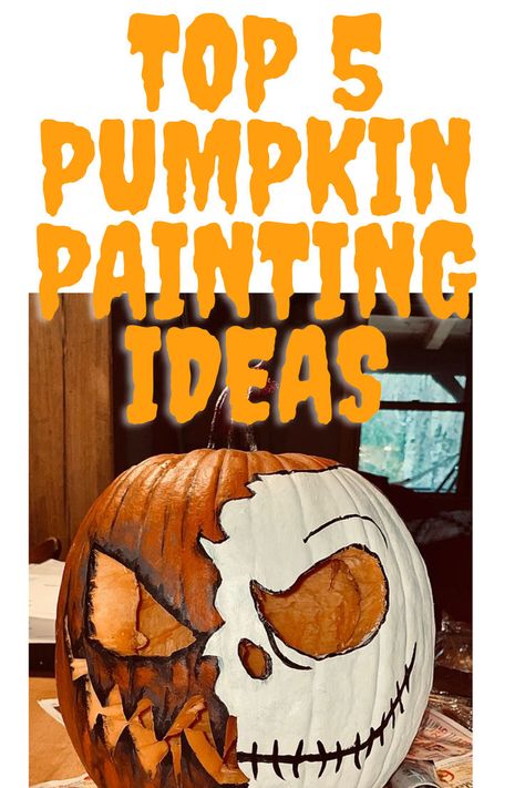 A blog post about the best pumpkin painting designs for Halloween, including tips for creating classic, spooky, and colorful designs using a painting set. Painted Jack O Lantern Ideas, Jack O Lantern Painting, Paint On Pumpkins, Pumpkin Painting Designs, Halloween Pumpkin Painting Ideas, Designs To Paint, Pumpkin Designs Painted, Halloween Pumpkin Painting, Painted Pumpkin Ideas