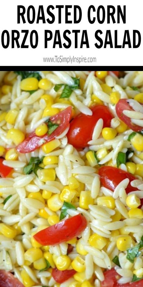 Corn Orzo, Easy Orzo, Orzo Pasta Salad Recipe, Orzo Salat, Orzo Salad Recipes, Cold Pasta Salad Recipes, Light Sauce, Orzo Pasta Salad, Orzo Recipes