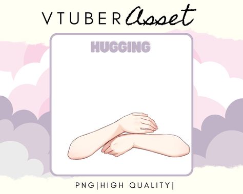 This is a digital file! On purchase you will receive the download link of your purchase! Vtuber Tablet Asset, Vtuber Hands, Vtuber Reference, Vtuber Ideas, Hug Pose, Vtuber Assets, Anime Hands, Zip File, Drawing And Illustration