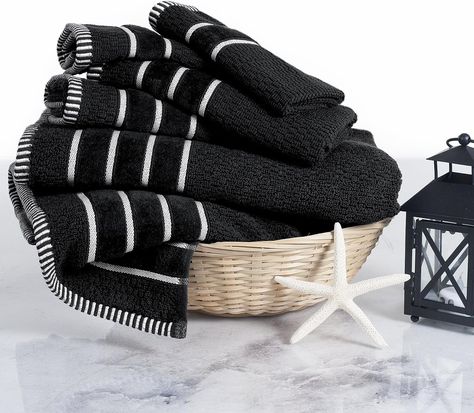 47% OFF Solid Black Background, Egyptian Cotton Towels, Black Towels, Luxury Towels, The Embrace, Cotton Bath Towels, Bath Towel Sets, Bathroom Towels, Egyptian Cotton